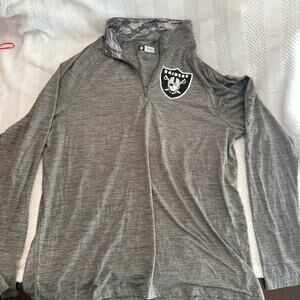 NFL raiders long sleeve quarter zip